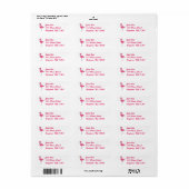 Roze Tropische Flamingo Flamingos Bird Labels (Full Sheet)