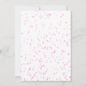 Roze Tropische Flamingo Verjaardag Uitnodiging (Achterkant)