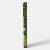 Roze Tropische Frangipani Kunst Case-Mate iPhone Case (Achterkant / Links)