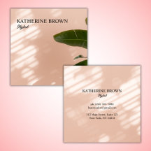 Roze Tropische Minimalistische Schoonheidssalon St