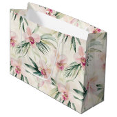 Roze Tropische Orchidee Bloemen Wedding Groot Cadeauzakje (Voorkant Gekanteld)