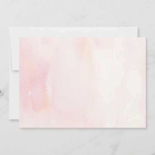 Roze Tropische Pampas Gras Bruiloft Dank u Bedankkaart (Achterkant)