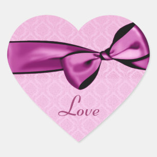 ROZE Trouwboog Damask Heart Sticker