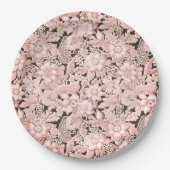  roze trouwkant papieren bordje (Voorkant)