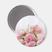 Roze Trouwrozen Magneet (Voorkant / Achterkant)