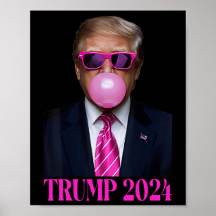 Roze Trumpbubble Gum 2024 Stem President Funny Cut Poster