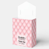 Roze Tufted Diamond Patroon Verjaardag Dank u Bedankdoosjes (Geopend)