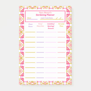 Roze Tuinieren Planner Alloment Homestead Plan Post-it® Notes