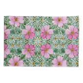 Roze Tuinmozaïek Kussensloop (Achterkant)