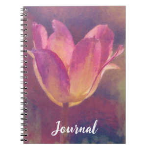 roze Tulip Art Flower Journal Notitieboek
