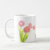 Roze Tulip Bouquet mok (Links)