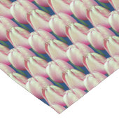 Roze Tulip Flowers Korte Tafelloper (Hoek)