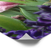 Roze Tulip Forest Poster (Hoek)