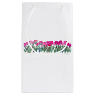 Roze Tulip Grove Gift Bag Klein Cadeauzakje