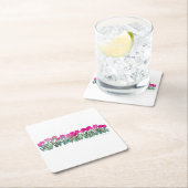 Roze Tulip Grove Papieren Onderzetters (Insitu)