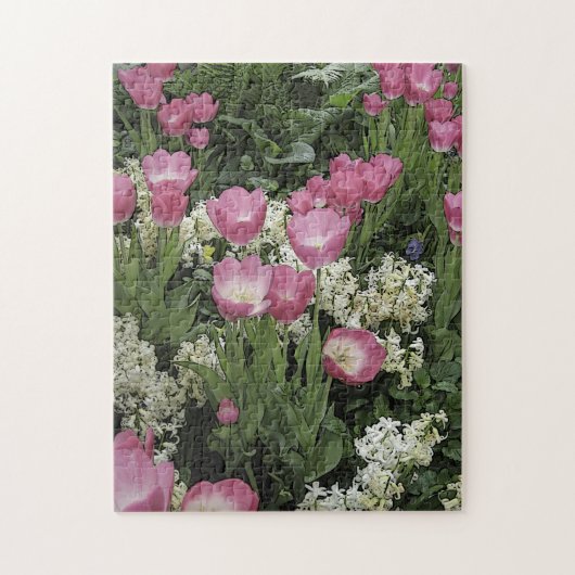 Roze Tulip Puzzle Legpuzzel (Verticaal)
