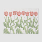 roze Tulip tuinhout Tissuepapier (Voorkant)