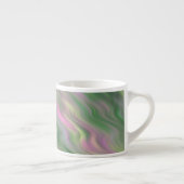 Roze Tulip Wavy Textuur Espresso Kop (Rechts)
