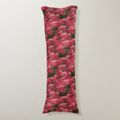 Roze Tulips Floral Lichaamskussen (Voorkant Verticaal)