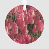 Roze Tulips Floral Ornament (achterkant)