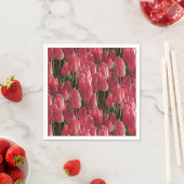 Roze Tulips Floral Servet (Insitu)