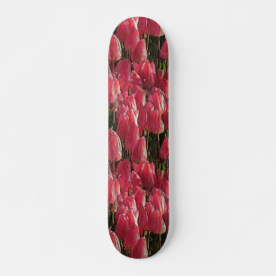 Roze Tulips Floral Skateboard