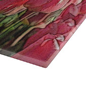 Roze Tulips Floral Snijplank (Hoek)