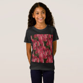 Roze Tulips Floral T-shirt (Voorkant volledig)