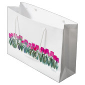 Roze Tulp Cadeautas (Voorkant Gekanteld)