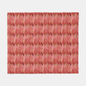 Roze tulp fleece deken (Voorkant (Horizontaal))