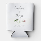 Roze Tulp Floral Blikjeskoeler (Voorkant)