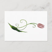 Roze Tulp Floral Informatiekaartje (Achterkant)