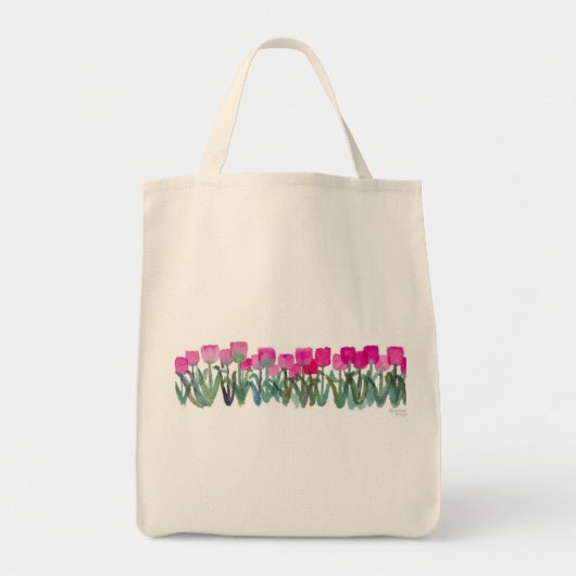 Roze Tulp Grove Tas (Voorkant)