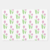 Roze tulp inpakpapier vel (Voorkant)
