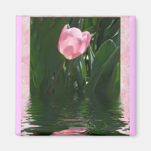 roze Tulp Magnet Magneet