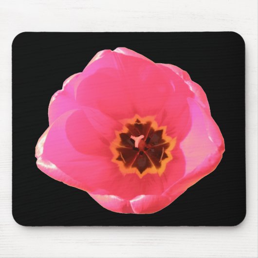 Roze Tulp Muismat (Voorkant)