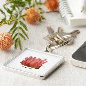 Roze tulp sleutelhanger (Zijkant)
