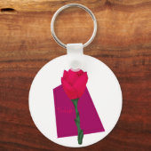 Roze tulp sleutelhanger (Achterkant)