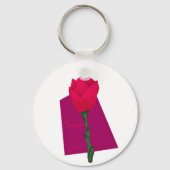 Roze tulp sleutelhanger (Achterkant)