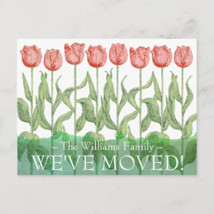 Roze Tulp Spring Flower Floral Moving Briefkaart