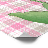 Roze Tulp stijl Graphic Art Poster (Hoek)