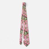 Roze tulp Stropdas (Achterkant)