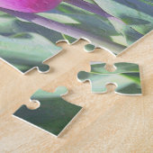 Roze Tulp Tuin Kunst Bloem Puzzel (Zijkant)