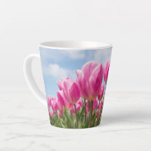 Roze Tulpen Bloemenmok – Natuur Liefhebber Cadeau