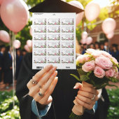 Roze Tulpen & Capsules Nurse Afstuderen Adres Etiket