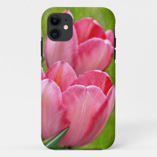 Roze tulpen iPhone 11 hoesje