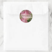 Roze Tulpen · Februari bruiloft Sticker (Tas)