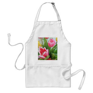 Roze tulpen, Floral Spring Bouquet, Flowers Standaard Schort