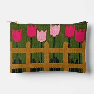 Roze Tulpen Groene Tuin Artisan Haakprint Etui