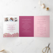 Roze tulpen hartfloreel verhaal toewijding bruilof drieluik programma